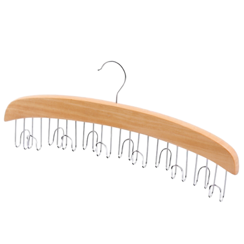 Natrual Wooden Hook Belt Hanger