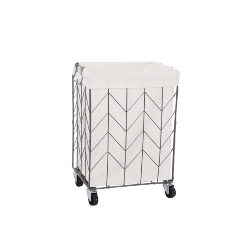 Household Waterproof Rolling Laundry Basket with Wheels
