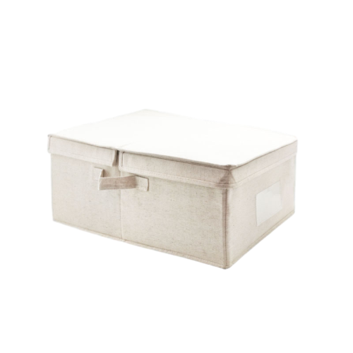 Poly-cotton Bedroom Storage with Lid