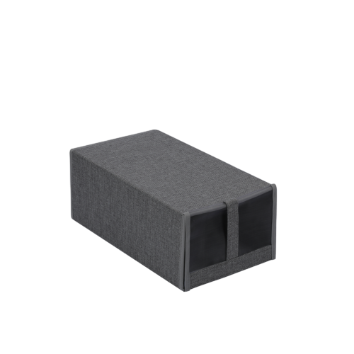 Foldable Faux Linen Shoe Dust Box