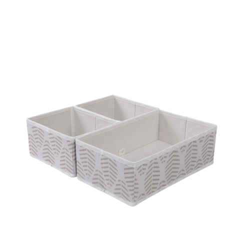 Set of 3pcs Polyester Storage Baskets