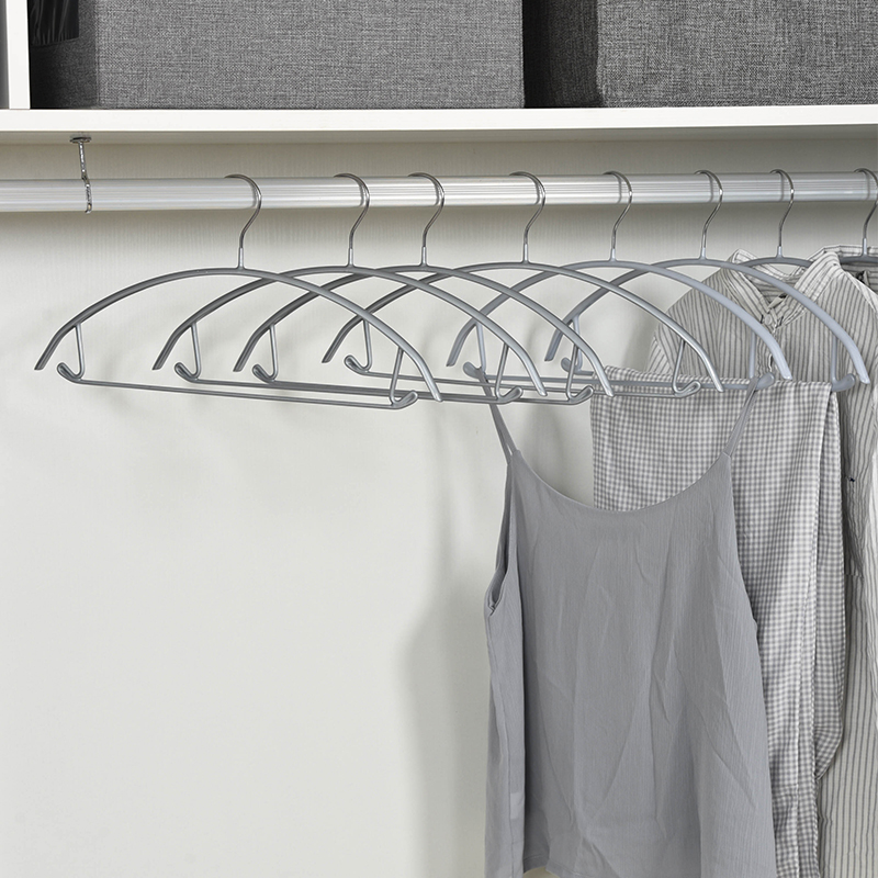 PVC Coated Wire Clothes Hanger with Notches
