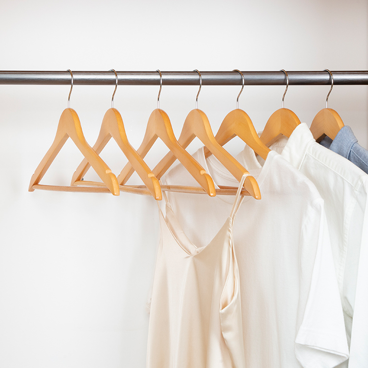 Natrual Wood Hanger for Clothing