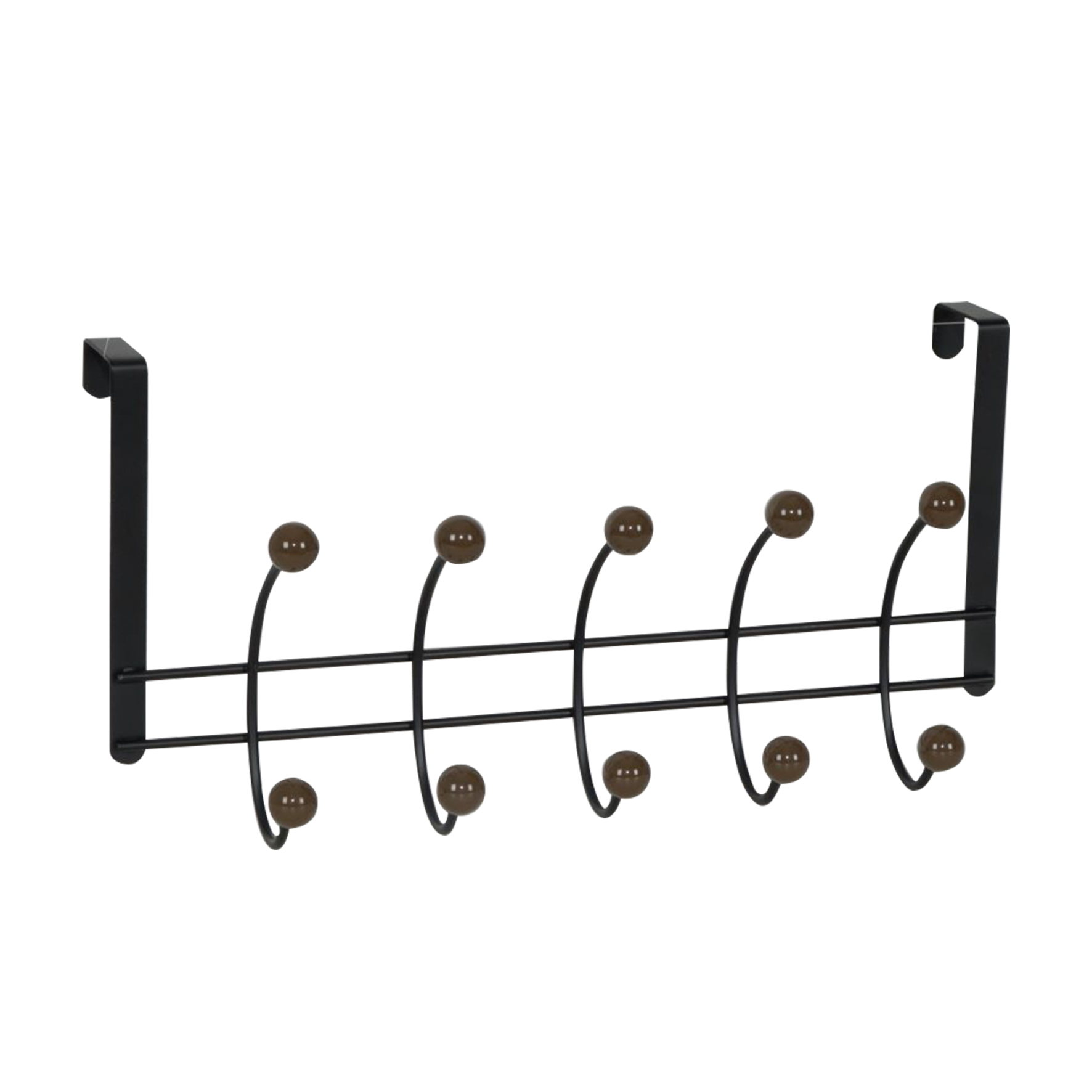 Homewear Steel Over Door Metal Hook with Wood Beads