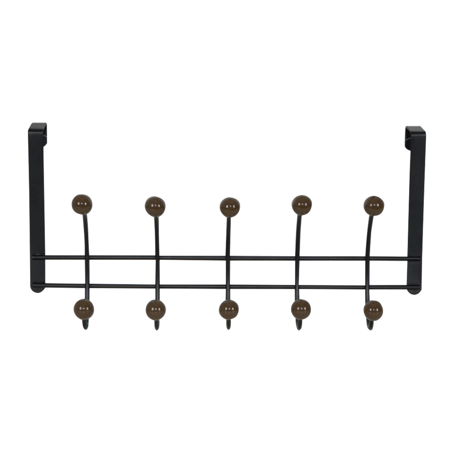 Homewear Steel Over Door Metal Hook with Wood Beads