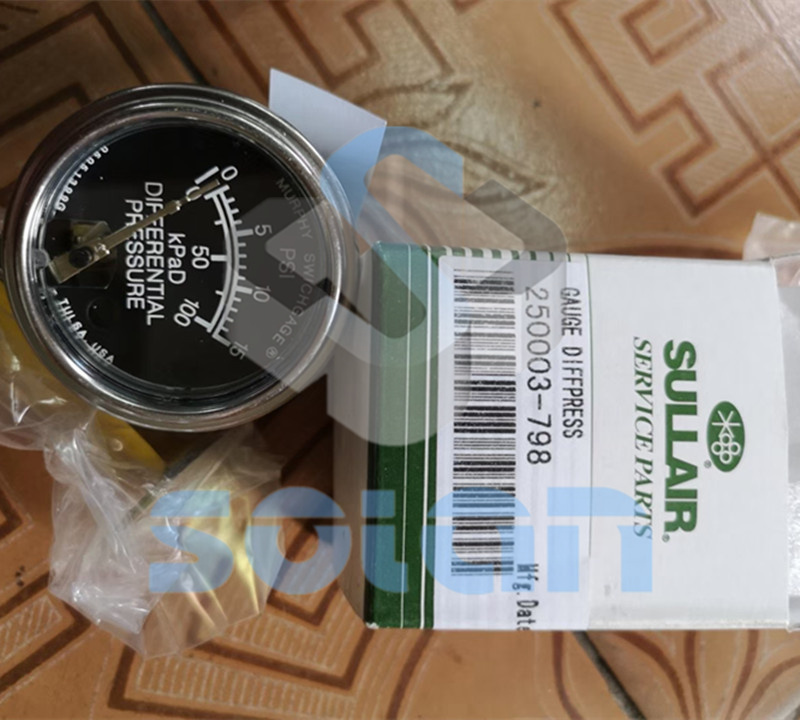 Sullair screw air compressor pressure gauge 250003-798