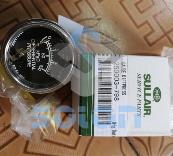 Sullair screw air compressor pressure gauge 250003-798