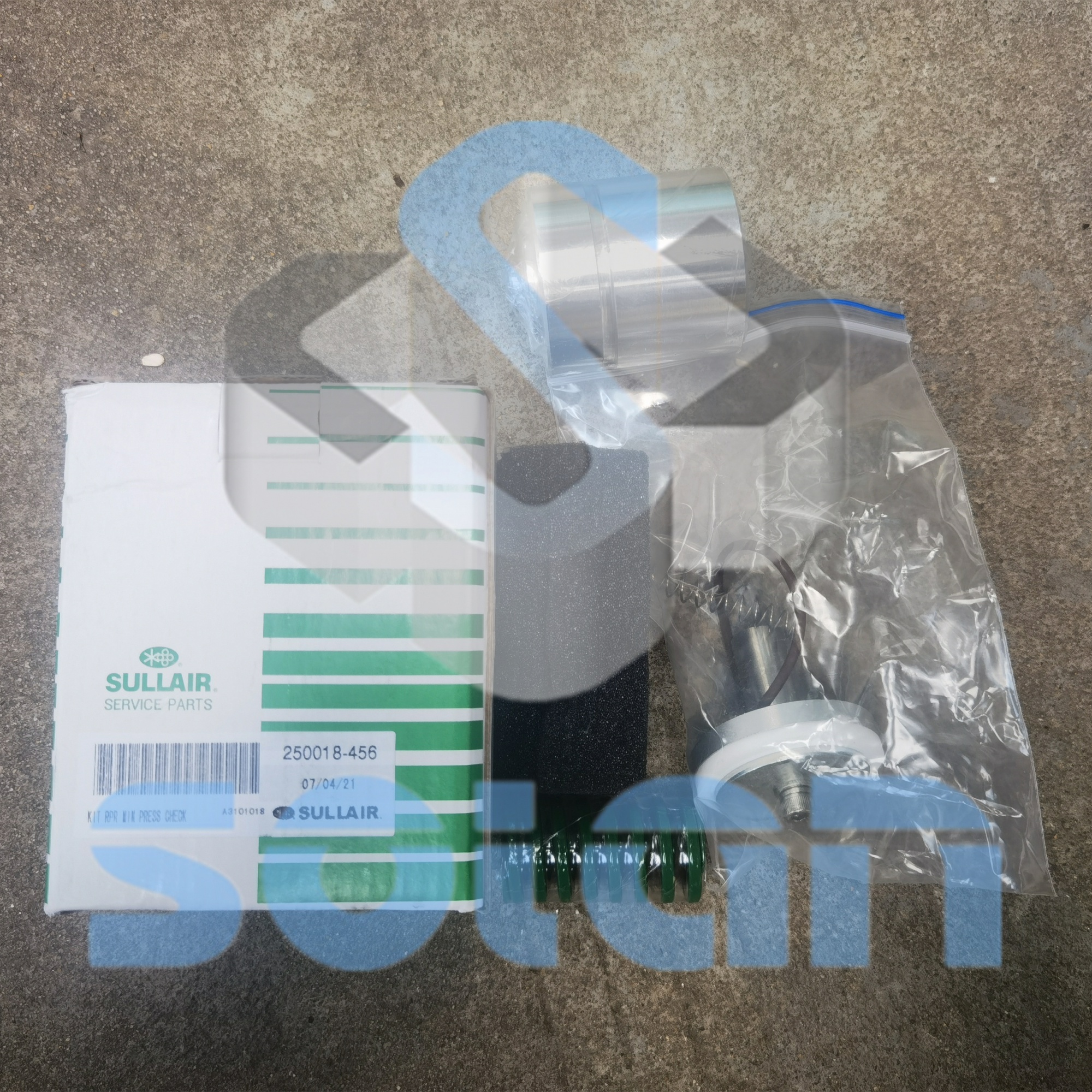 Sullair air Compressor Minimum pressure valve service package 250018-456