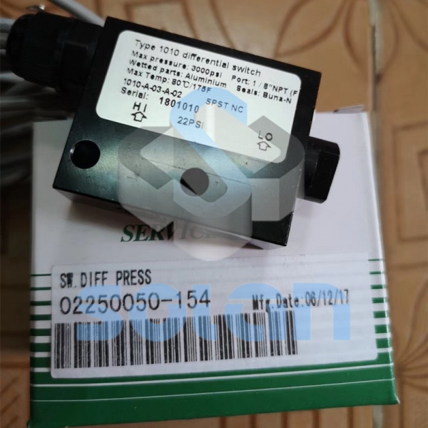 Sullair air oil filter differential pressure switch 02250050-154