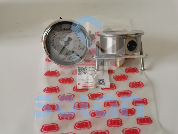 Ingersoll Rand screw air compressor oil pressure gauge 54772058