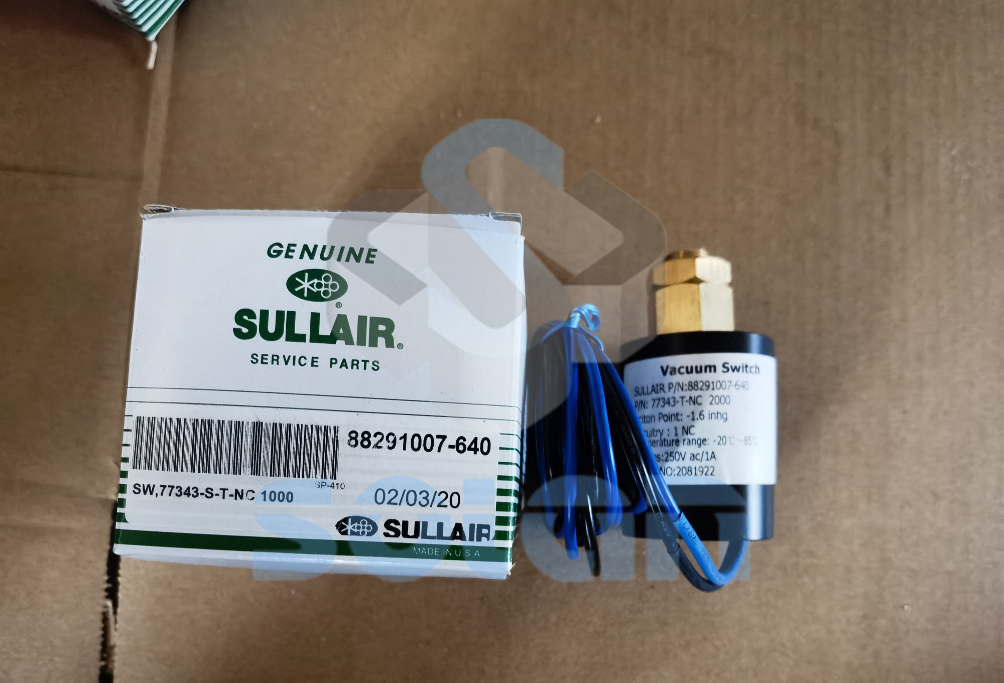 Sullair screw compressor sensor 88291007-640