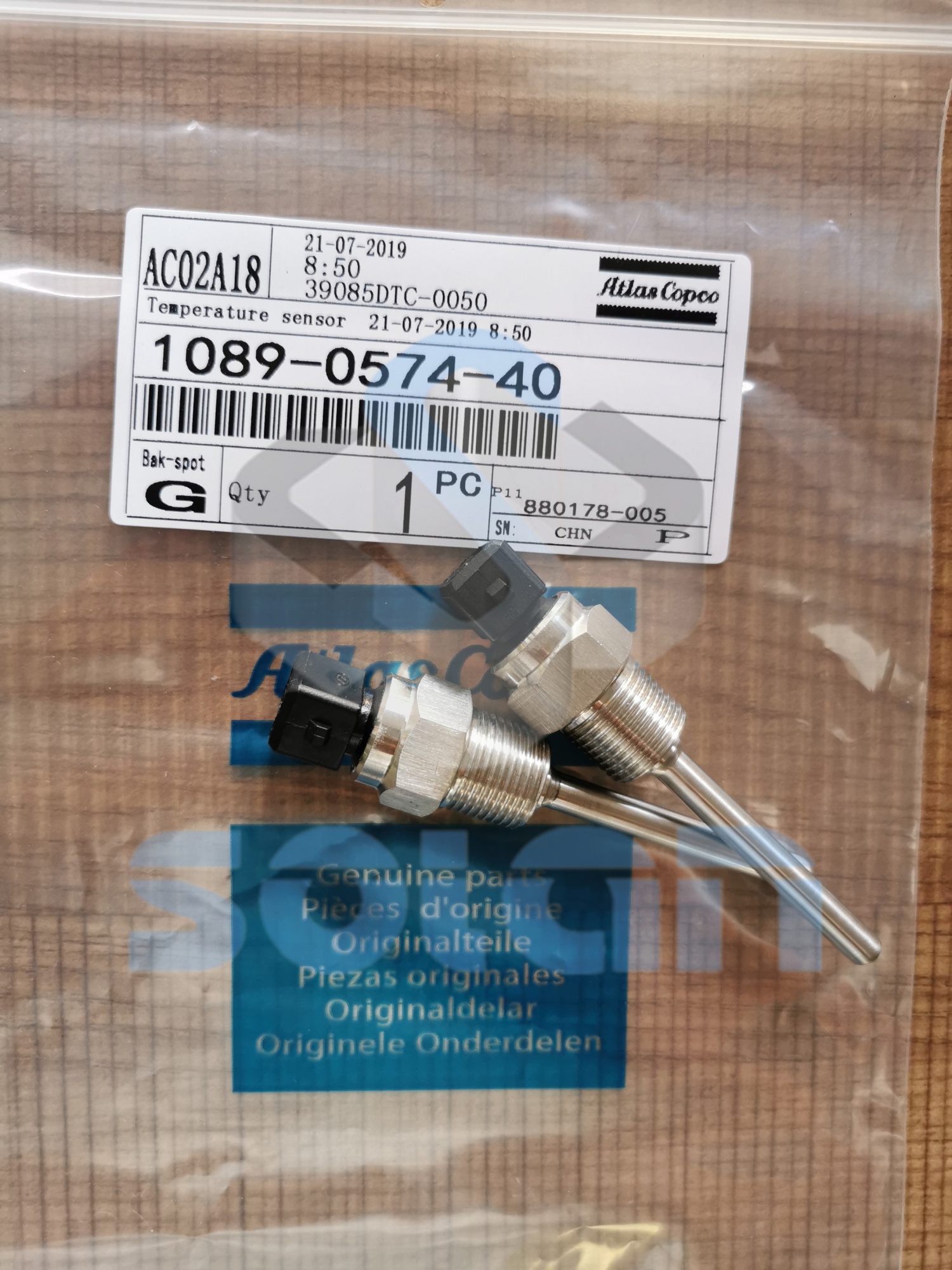 Atlas screw air compressor sensor 1089057440