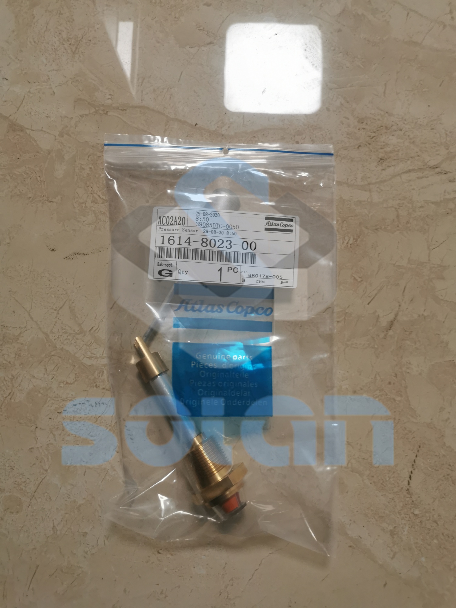 Atlas Copco screw air compressor oil level meter 1614802300