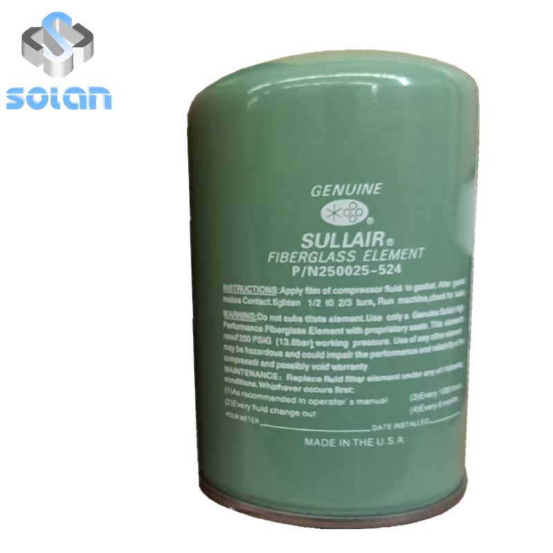 Sullair screw air compressor special oil filter 250025-524