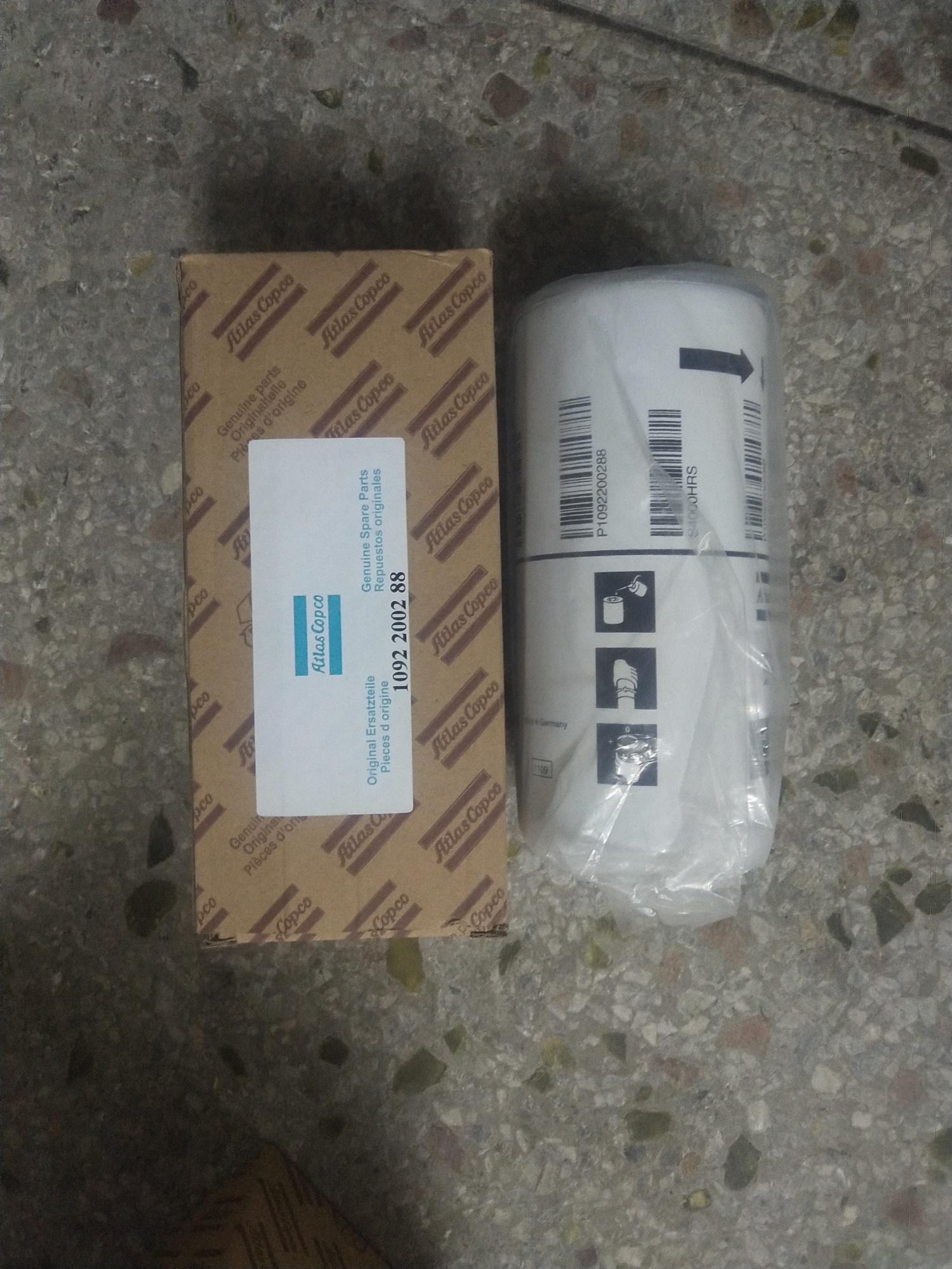 Atlas Copco screw air compressor special oil filter 1092200288