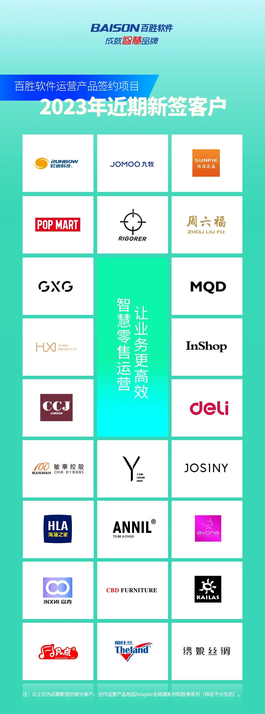 签约速报丨TA们选择百胜数智运营产品，增值增效助发展