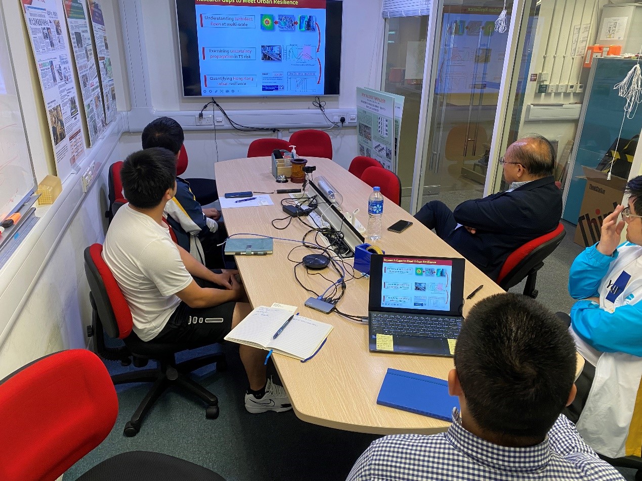 A meeting between TRS project members and Prof. Pang Tat Chye