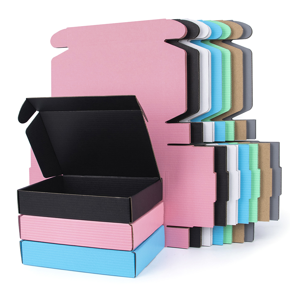 Wanhua Custom Logo Human Hair Kraft Clothing Packaging Mailer Box