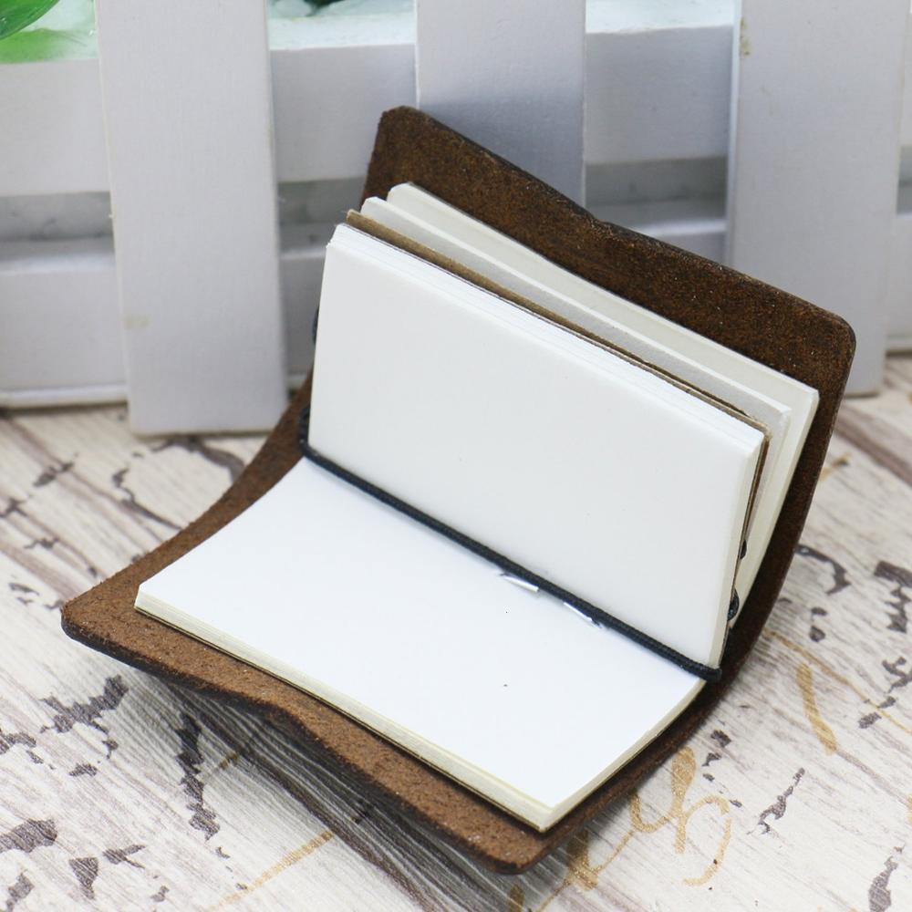 Wanhua  Leather Travelers Journal Small Vintage Genuine Leather Notebook for Writing