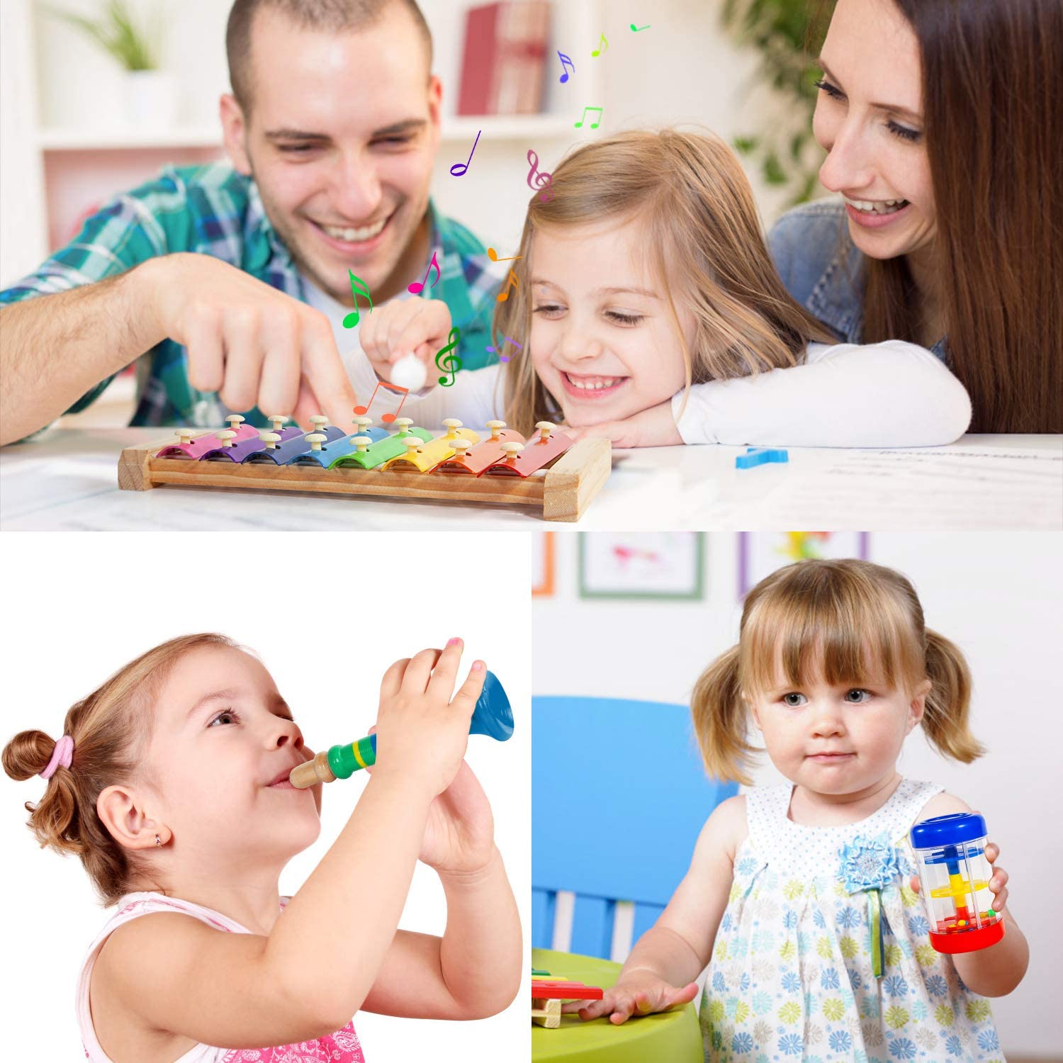 Wanhua Musical Instruments Wooden Instruments Preschool Educational Learning Musical Toys