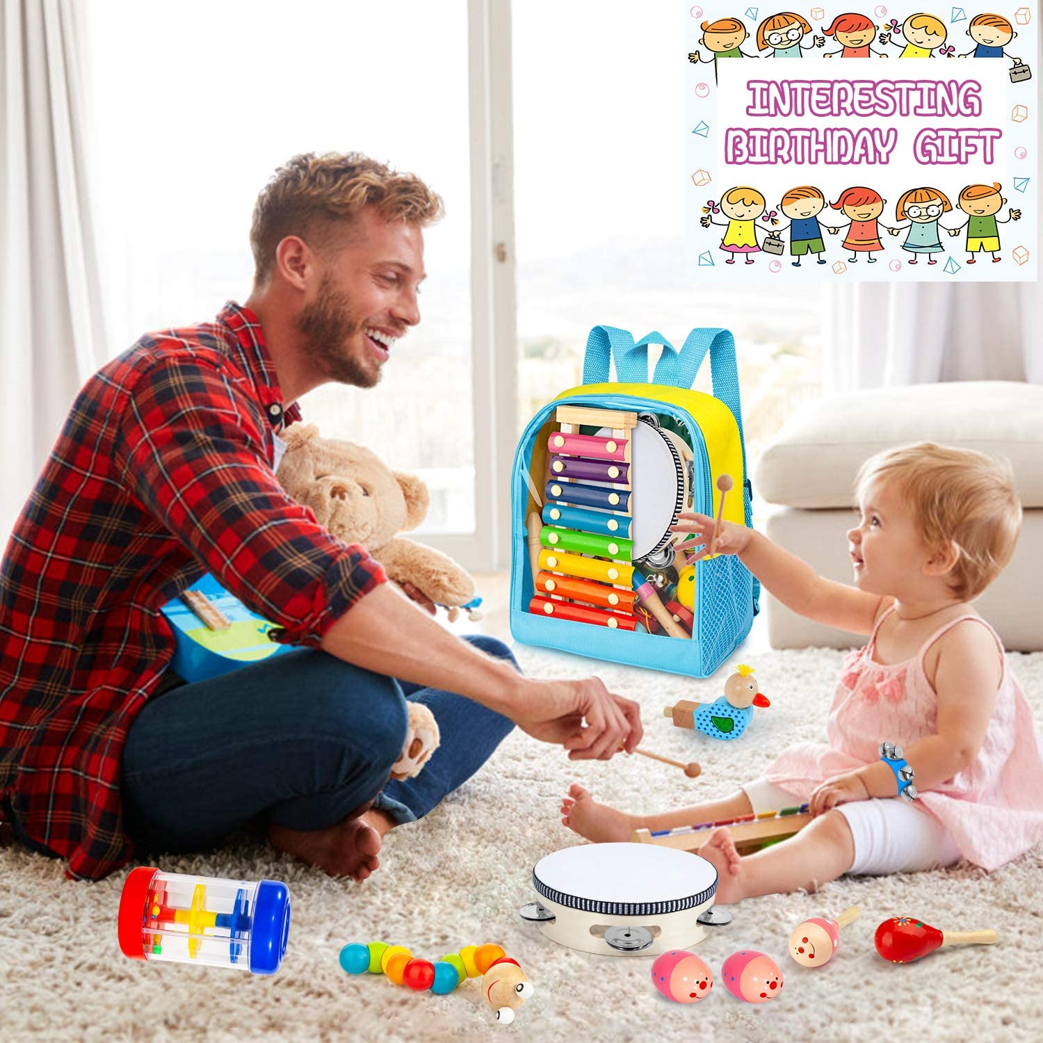 Wanhua Musical Instruments Wooden Instruments Preschool Educational Learning Musical Toys