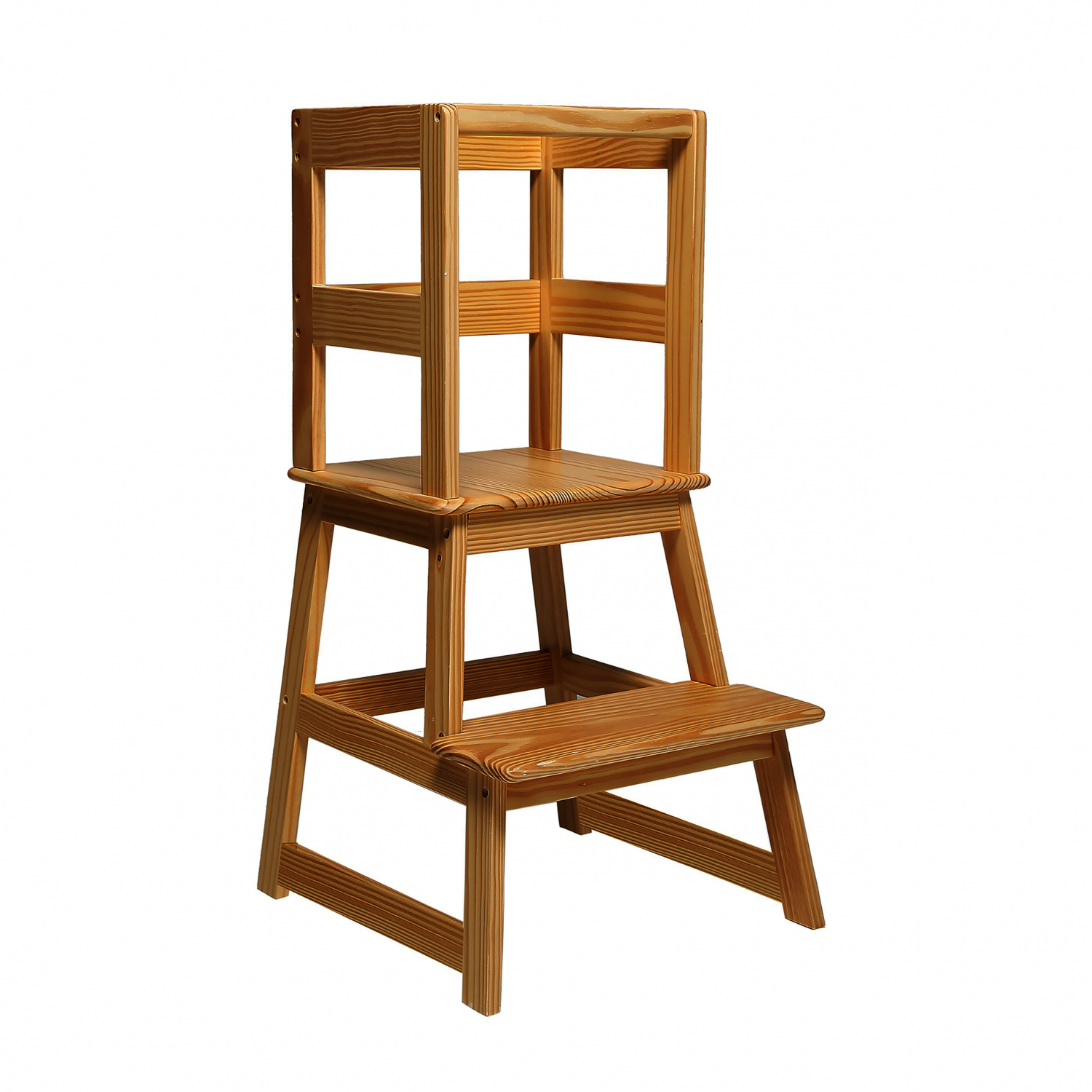 Wanhua Custom Montessori Folding Desk Convertible Wood Kitchen Helper Step Stool