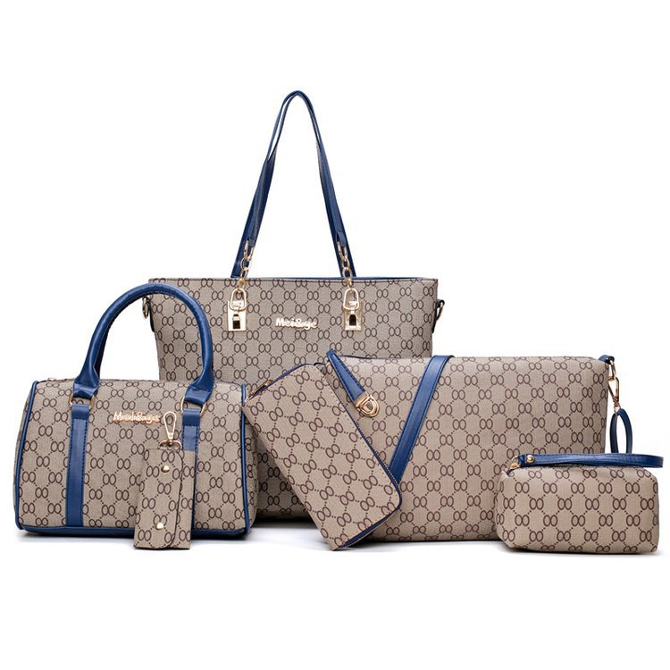 Wanhua wholesale women ladies hand bags leather handbag set