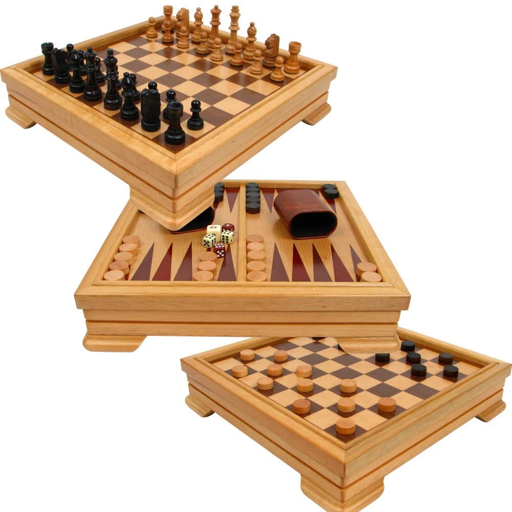 Wanhua Deluxe 7-in-1 Multifunction Board Games Set - Chess