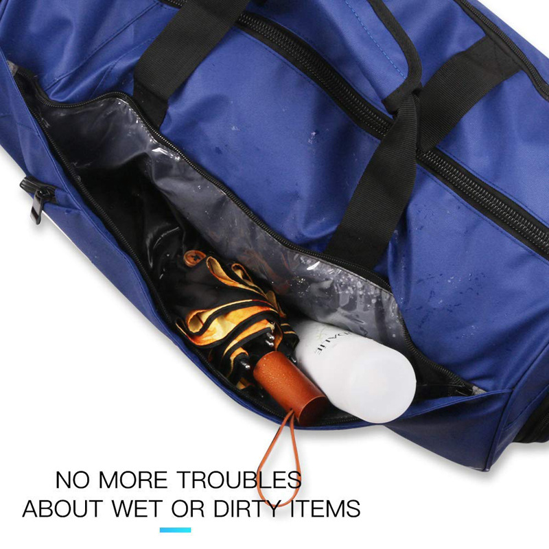 Wanhua fashion wholesale men gym bag custom logo duffle bag gym travel bag
