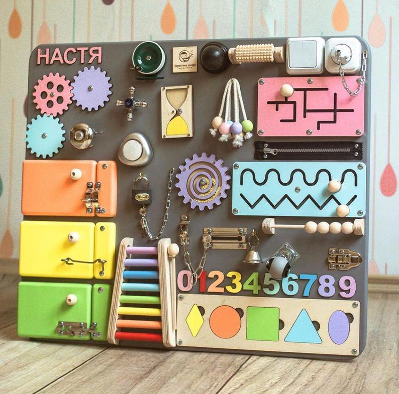 custom Children DIY Christmas gift Educational Assemble Montessori Toys activity toddler busy board