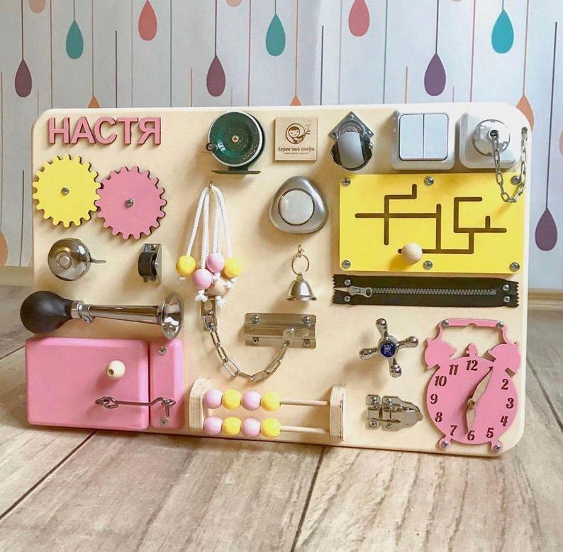 custom Children DIY Christmas gift Educational Assemble Montessori Toys activity toddler busy board