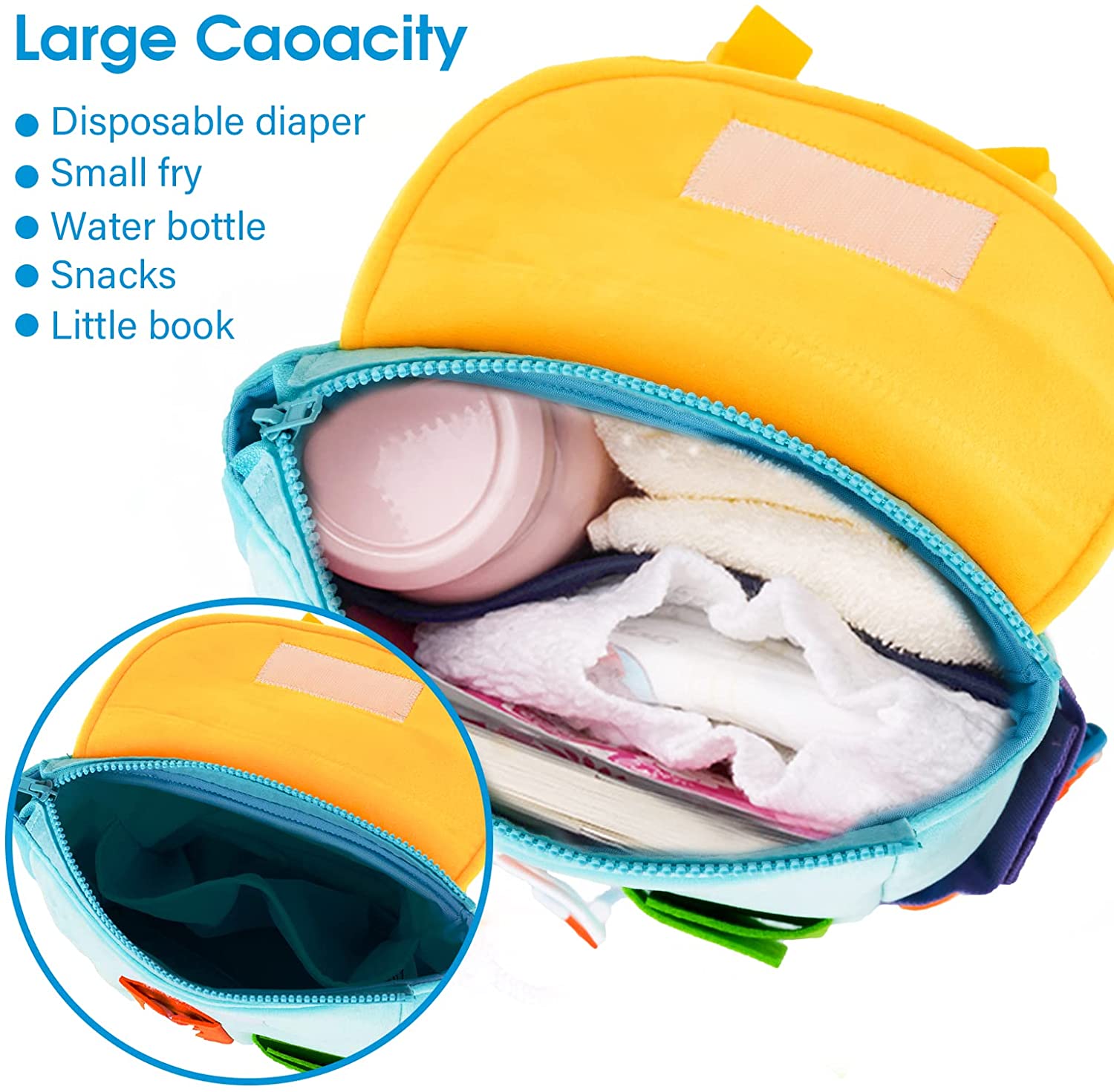 Children's Travel Toy Toddler Backpack with Buckles Develop Fine Motor Skills Busy Board