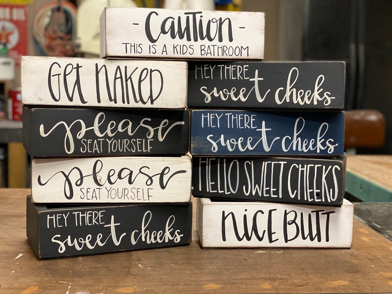 Toilet Paper Box,Hello Sweet Cheeks, Please Seat Yourself, Get Naked, Toilet Paper Holder