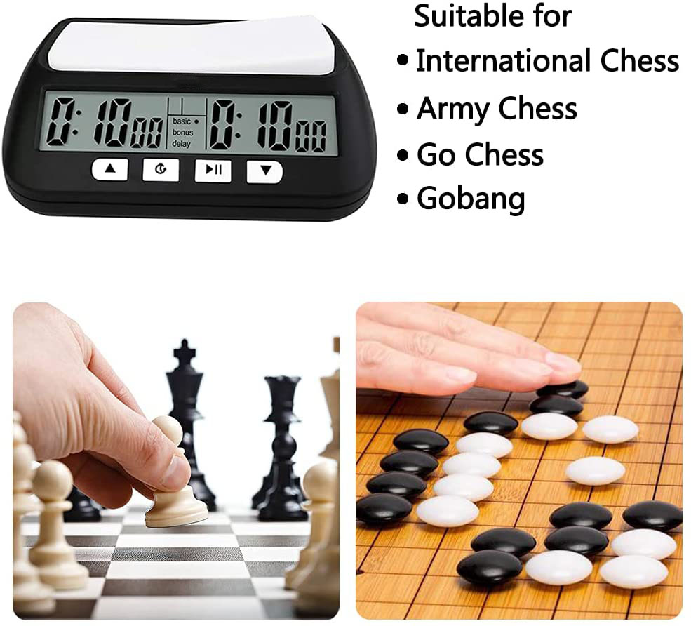 Wanhua traditional chess timer leap cheap wooden speed digital chess clock for games