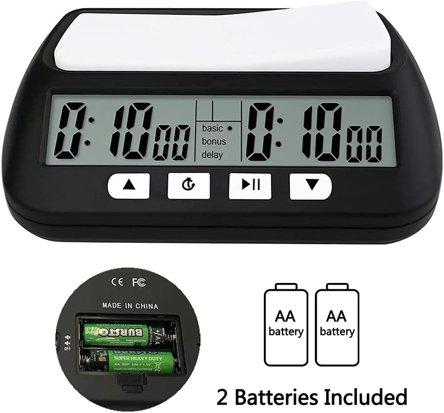 Wanhua traditional chess timer leap cheap wooden speed digital chess clock for games