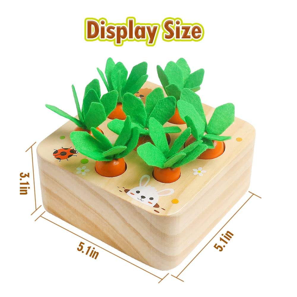 WANHUA wholesale wooden montessori toys carrots harvest game wooden toy