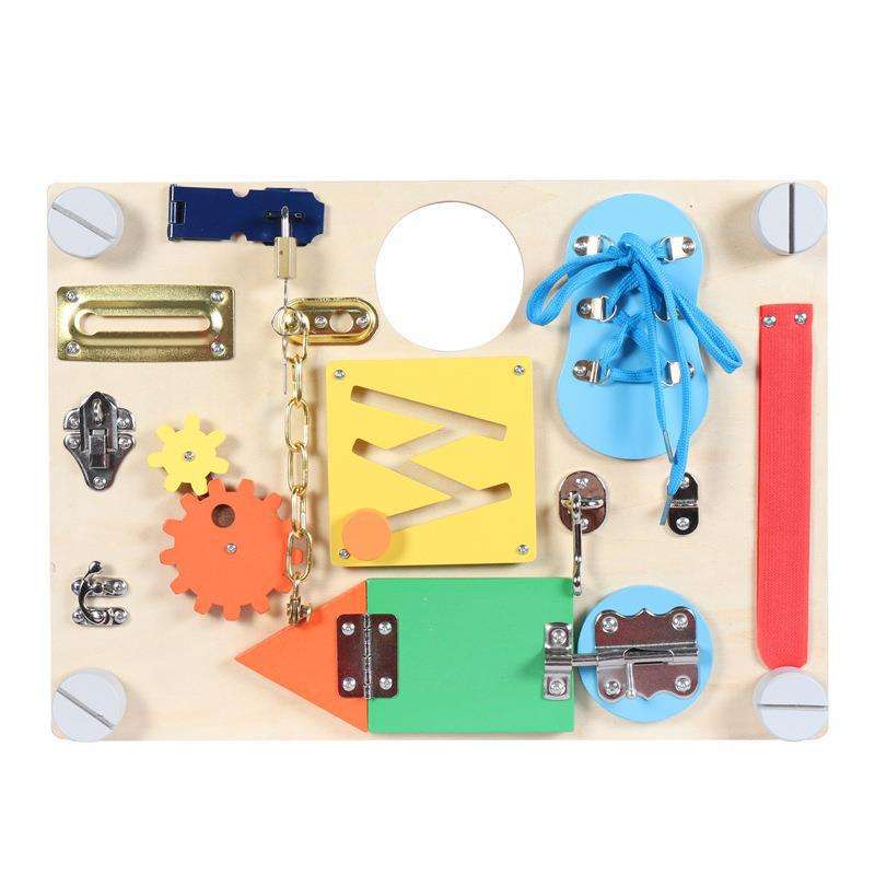 WANHUA educational personalized sensory toddler montessori busy board for kids