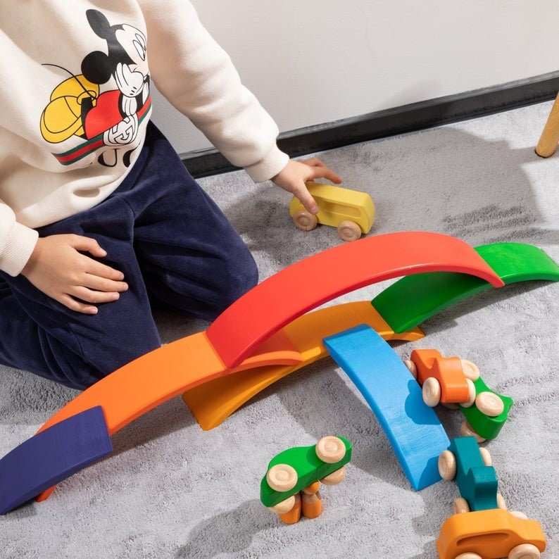 WANHUA montesori toys educational toys wooden wood car toy
