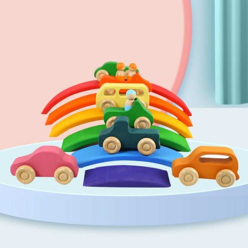WANHUA montesori toys educational toys wooden wood car toy