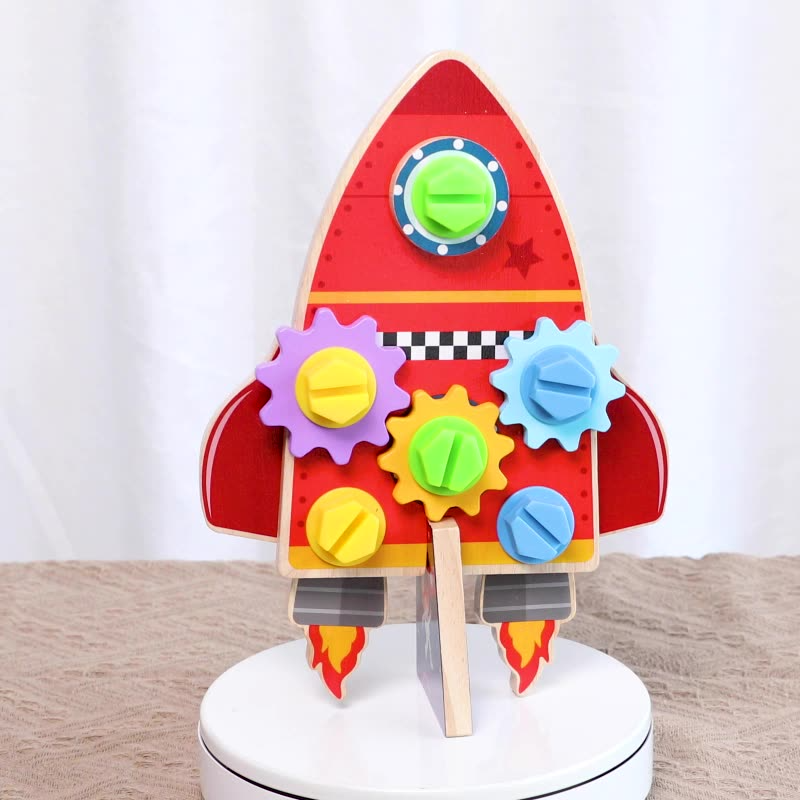 WANHUA custom wooden educational personalized baby busy board for kids