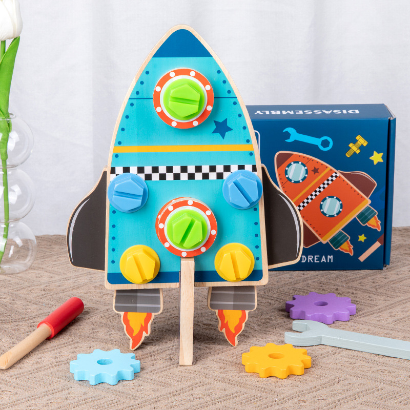 WANHUA custom wooden educational personalized baby busy board for kids