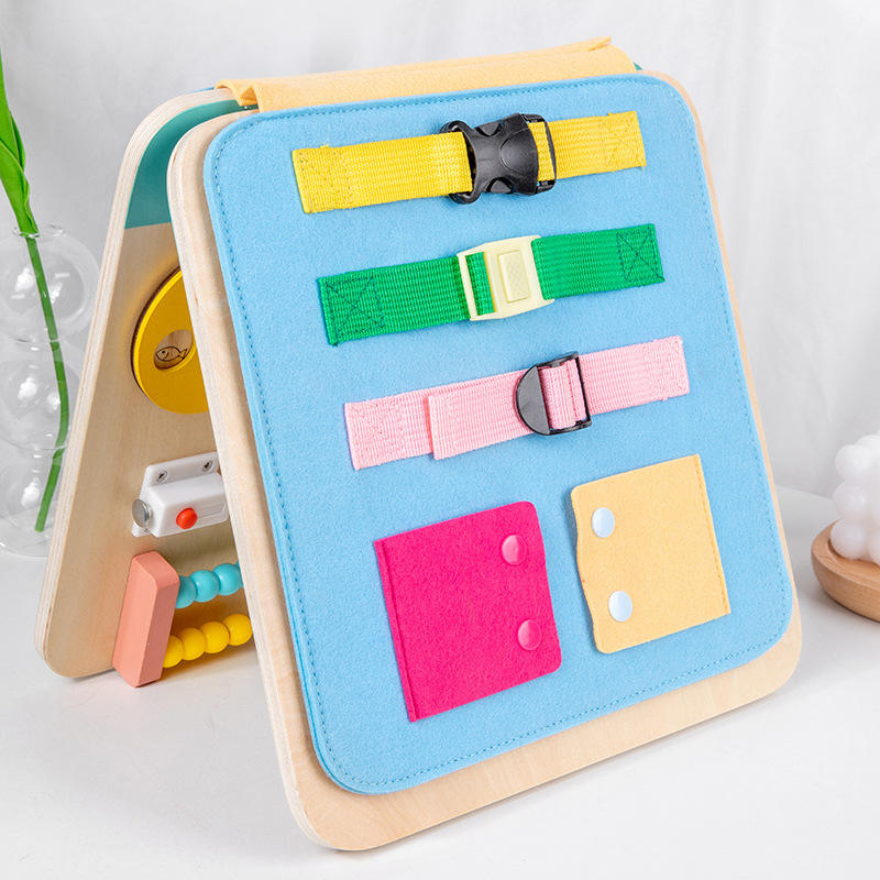 WANHUA custom wooden educational personalized baby busy board for kids