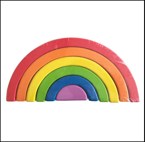 Rainbow Wooden Montessori Toys Peg Board Color Sorting Ball Toys for Toddler