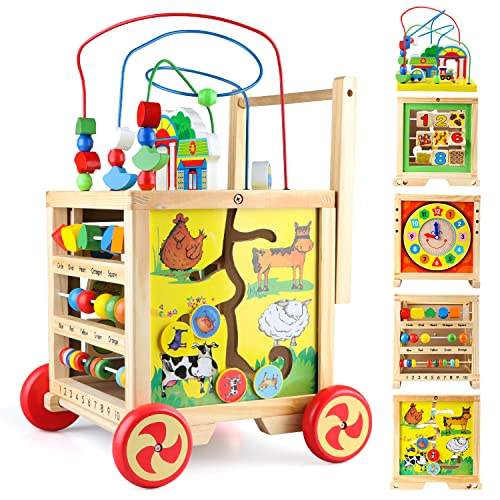 WANHUA wooden toy montessori diy kids learning toys educational baby montessori cube toy