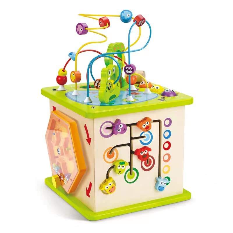 WANHUA wooden toy montessori diy kids learning toys educational baby montessori cube toy