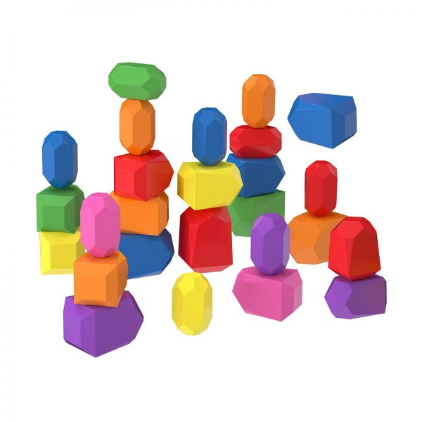 WANHUA kids learning toys baby montessori sensory toys wooden rocks montessori toys