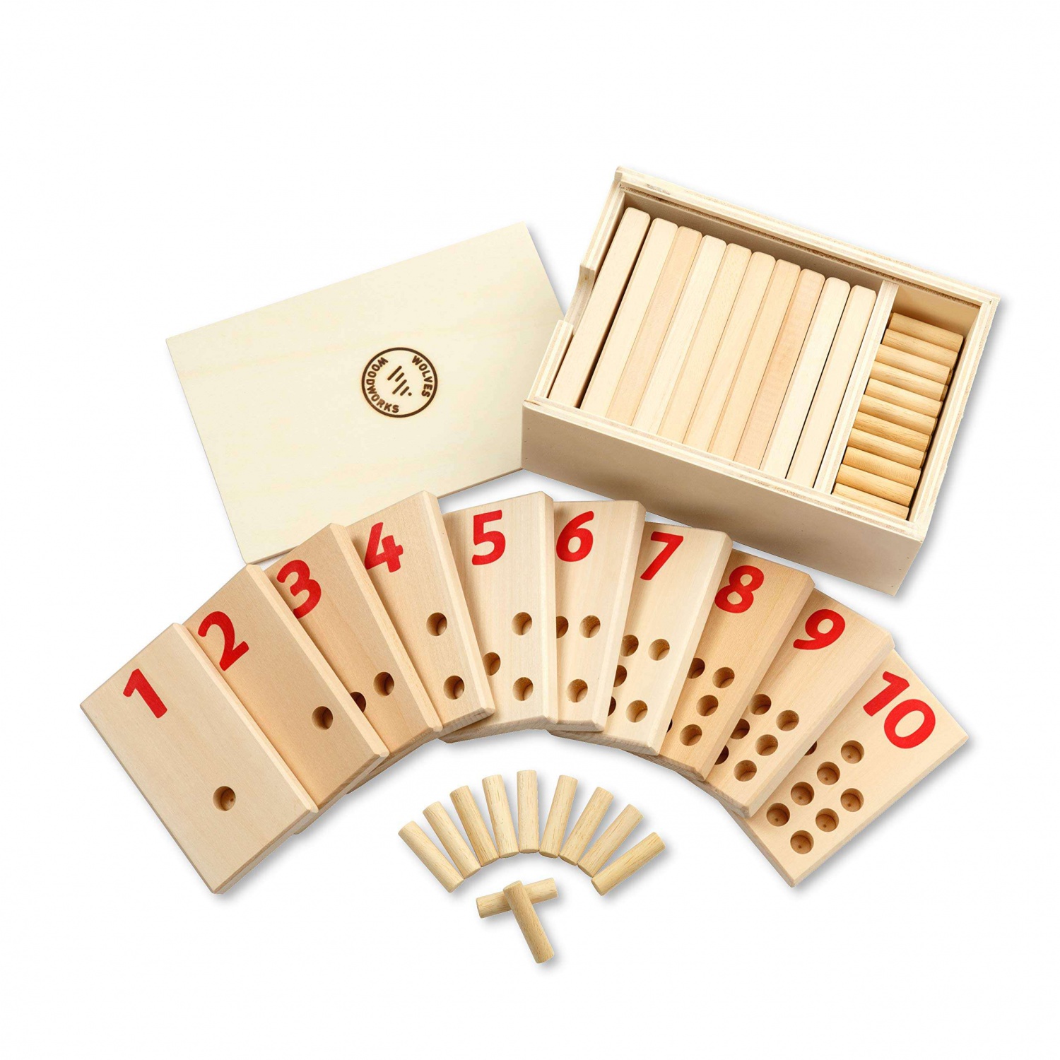WANHUA toddlers montessori wooden educational toys wood toy baby montessori math toys