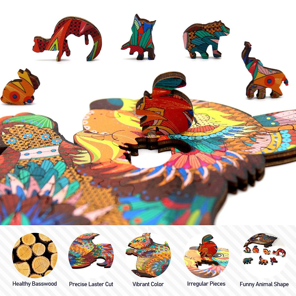 WAHUA custom jigsaw puzzle original diy 3d wooden puzzle for adult