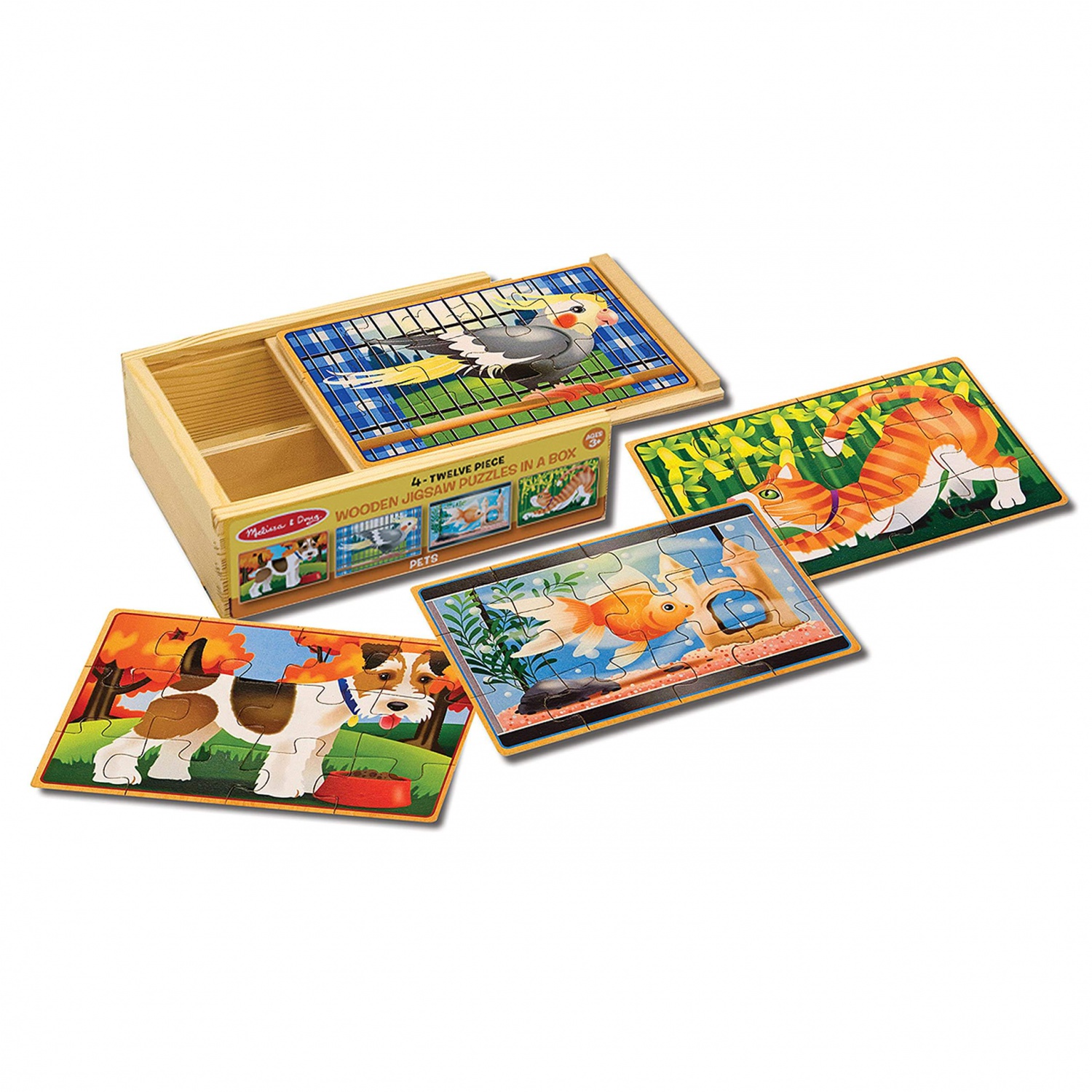 WANHUA kids 3d animals shaped wooden jigsaw puzzles for kids