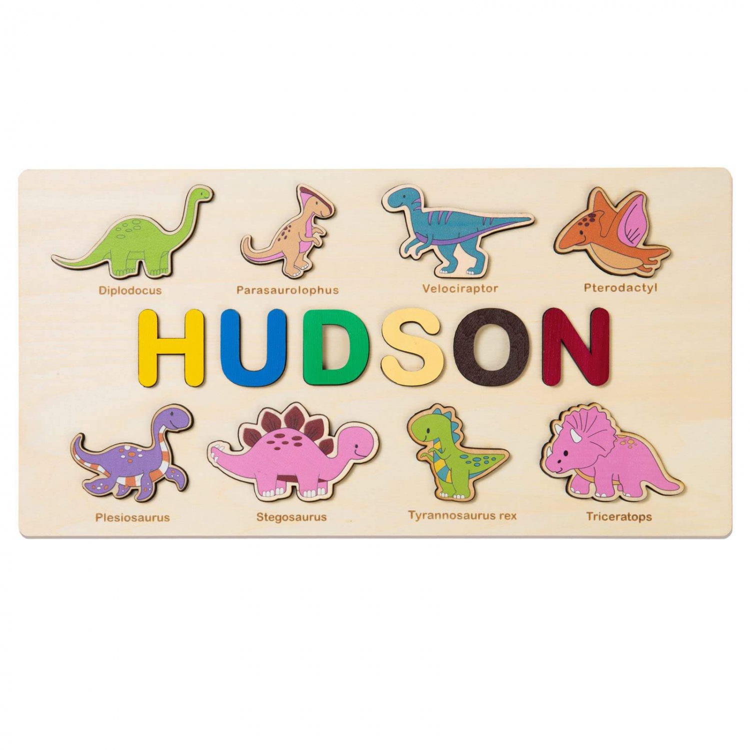 WANHUA custom personalised wooden name puzzle wooden kids jigsaw puzzles